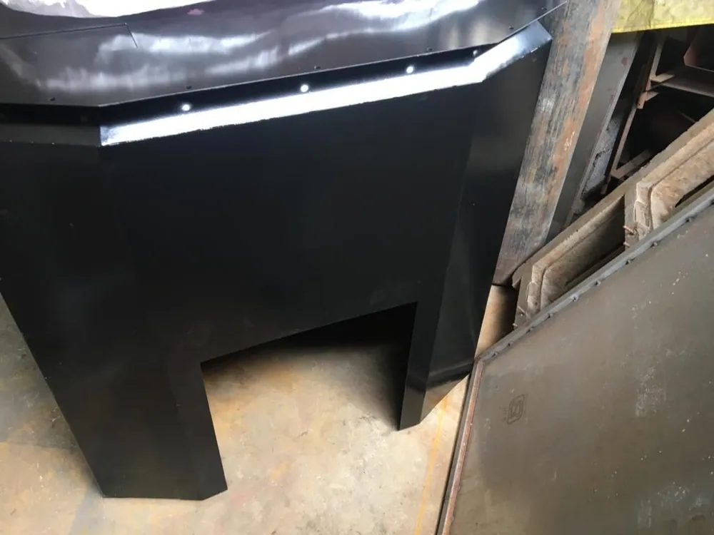 Finished black outer body of the warehouse robot