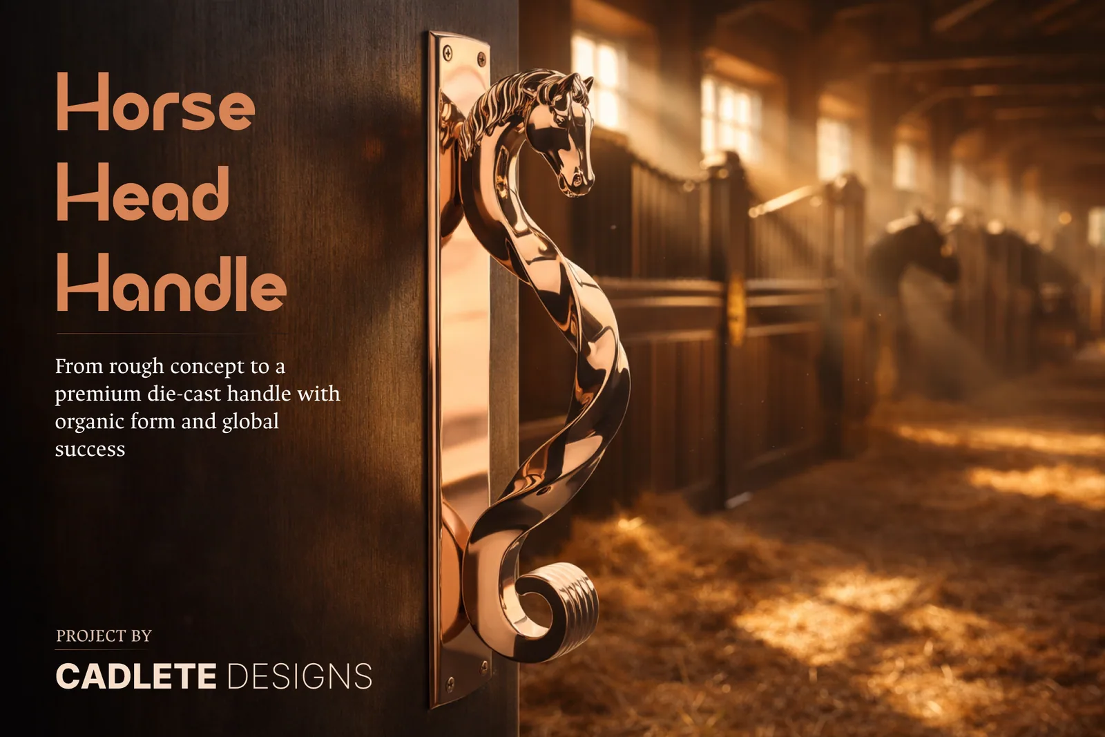 Horse Head Handle: Sculptural Zinc Die-Cast Hardware, from 40+ Sketches to 4,000+ Units