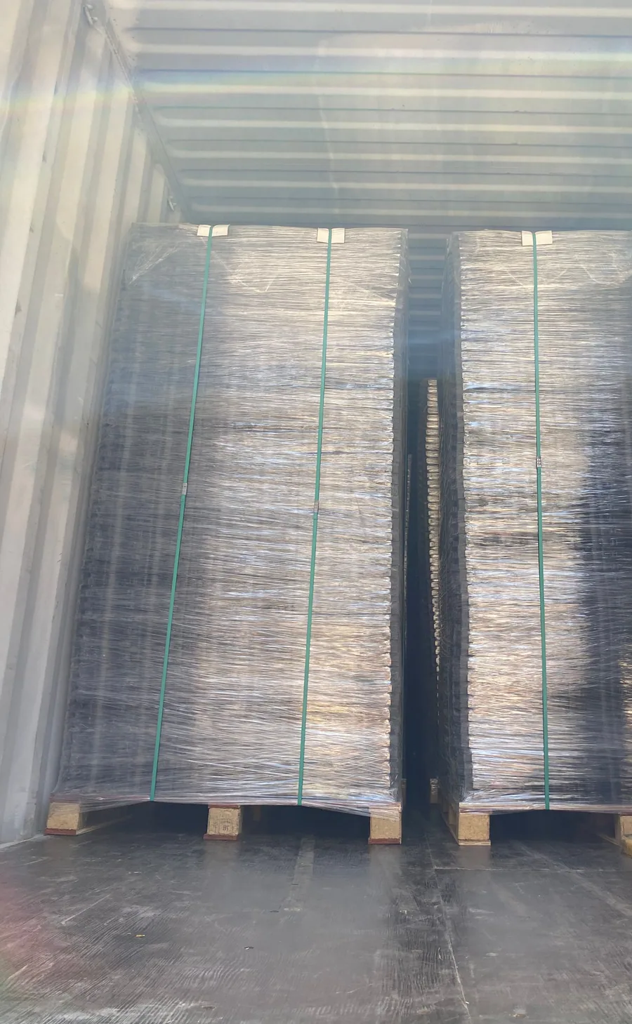 A loaded 40 ft container ready to ship to the USA