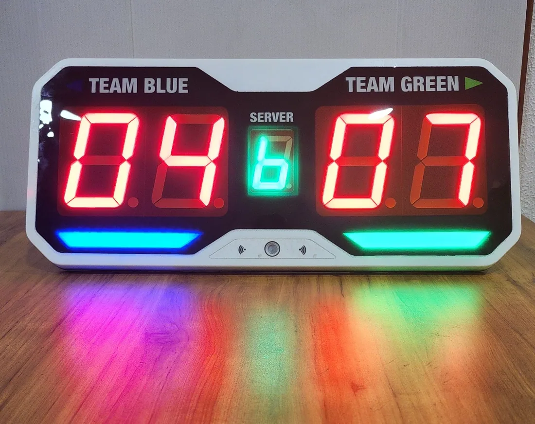Finished, assembled LED scoreboard