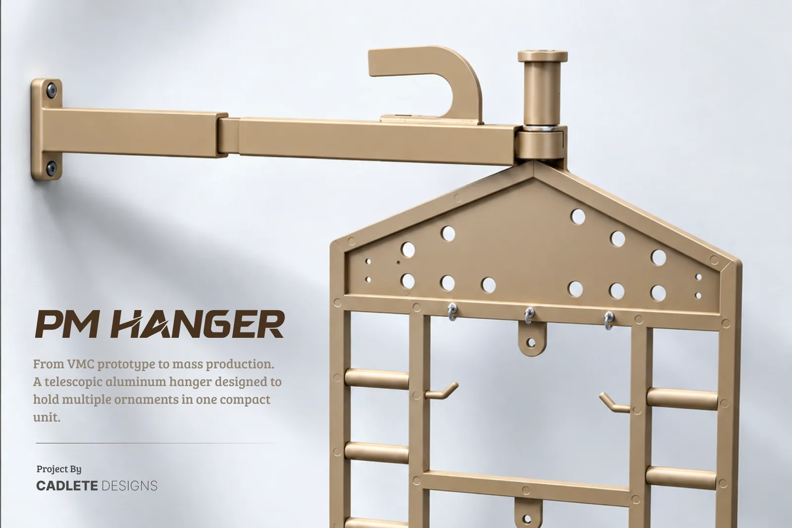 Telescopic Aluminum Ornament Hanger: From Functional Prototype to Die-Cast Production
