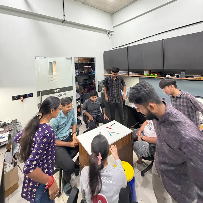 The CADLETE team gathered together in the studio