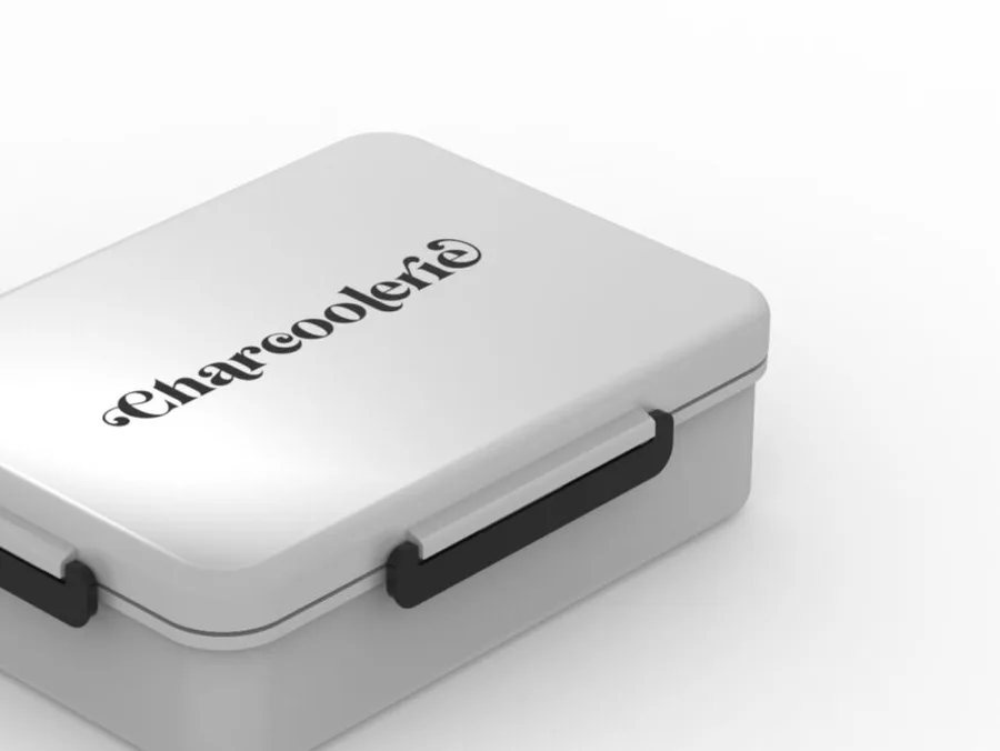 Charcoolerie box, a shipped final product from concept through manufacturing