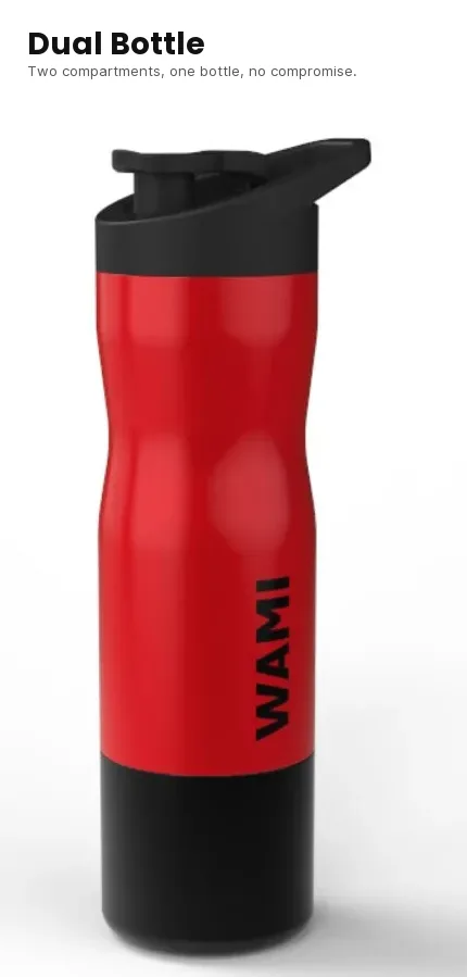 Dual Bottle: Eine Zweikammer-Flasche für zwei Flüssigkeiten gleichzeitig