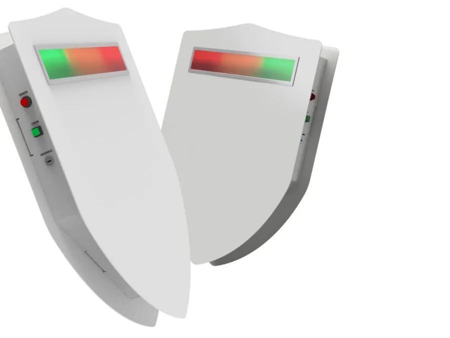 Wearable LARP combat armor with embedded RGB LED and buzzer electronics