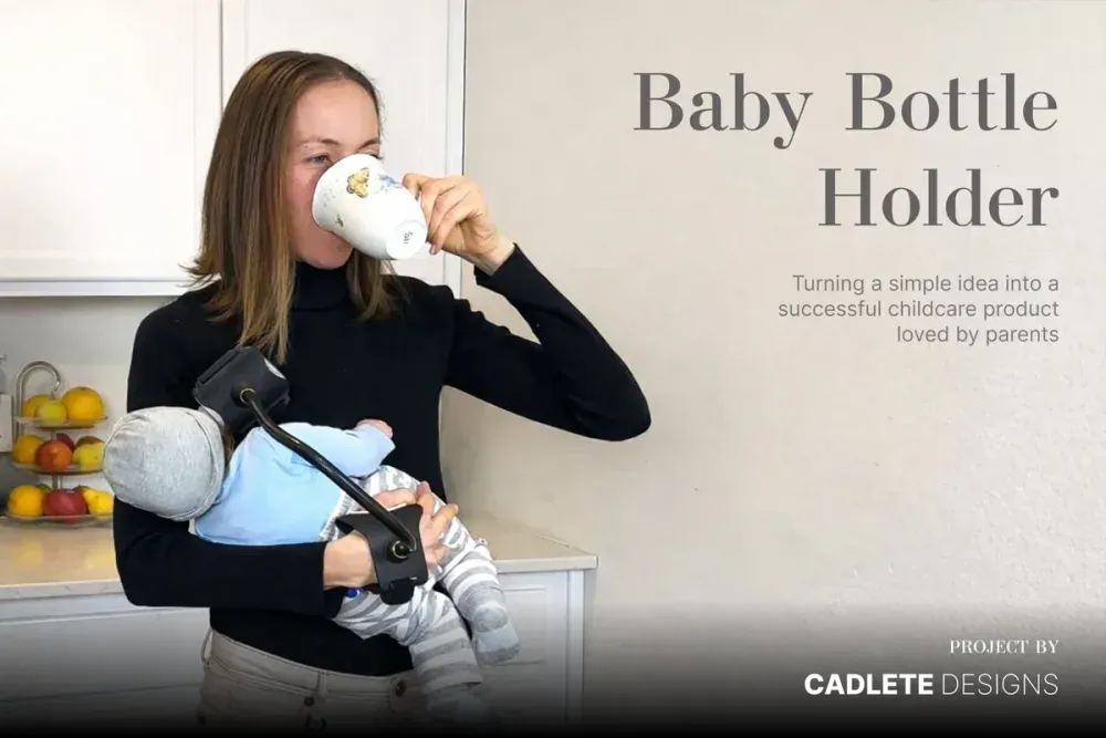 Handheld Bottle Holder, a real case study by CADLETE Designs