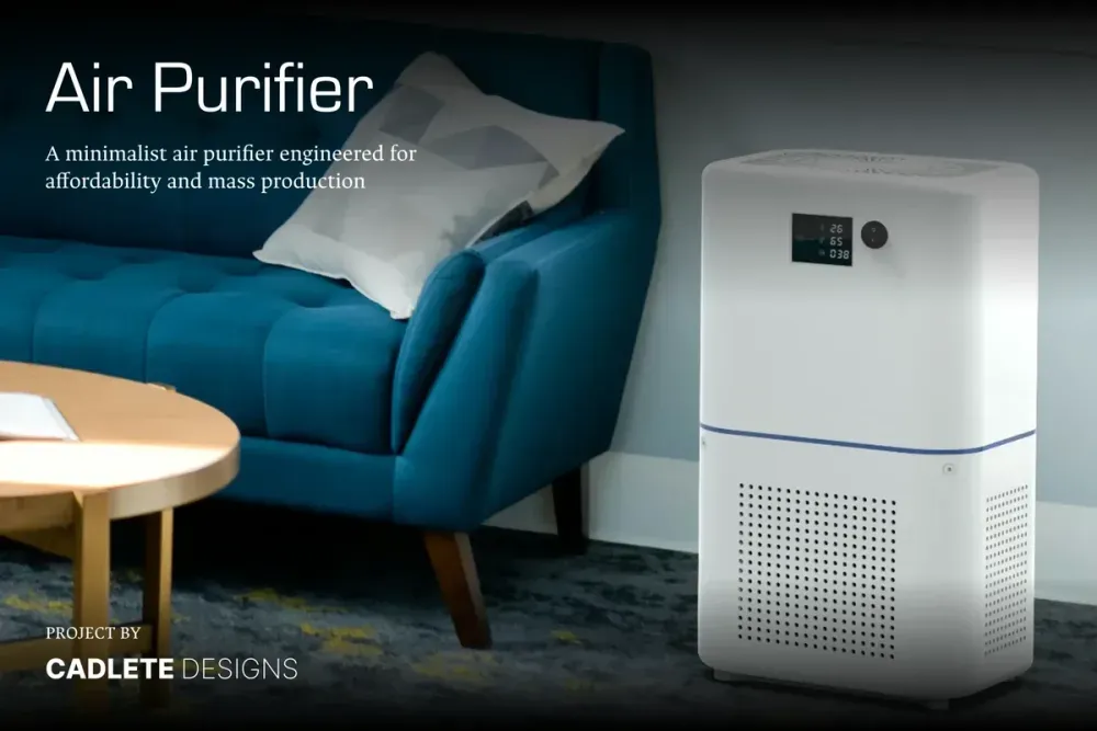 Low-Cost Air Purifier, a real case study by CADLETE Designs