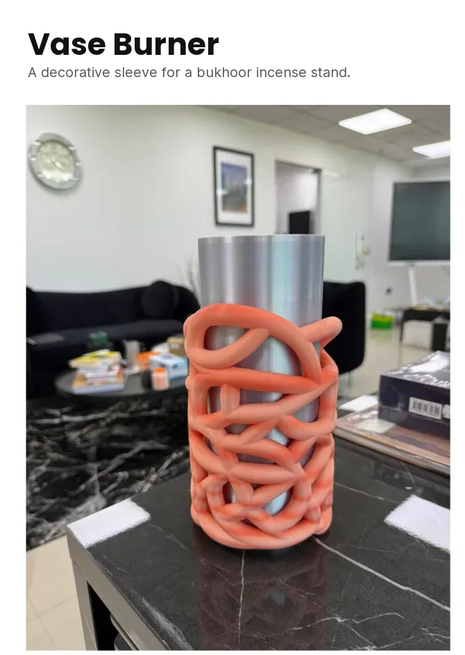 Vase burner, a real CADLETE portfolio project