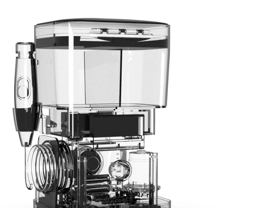 Water flosser box build with custom PCB, heating element, and full mechanical assembly
