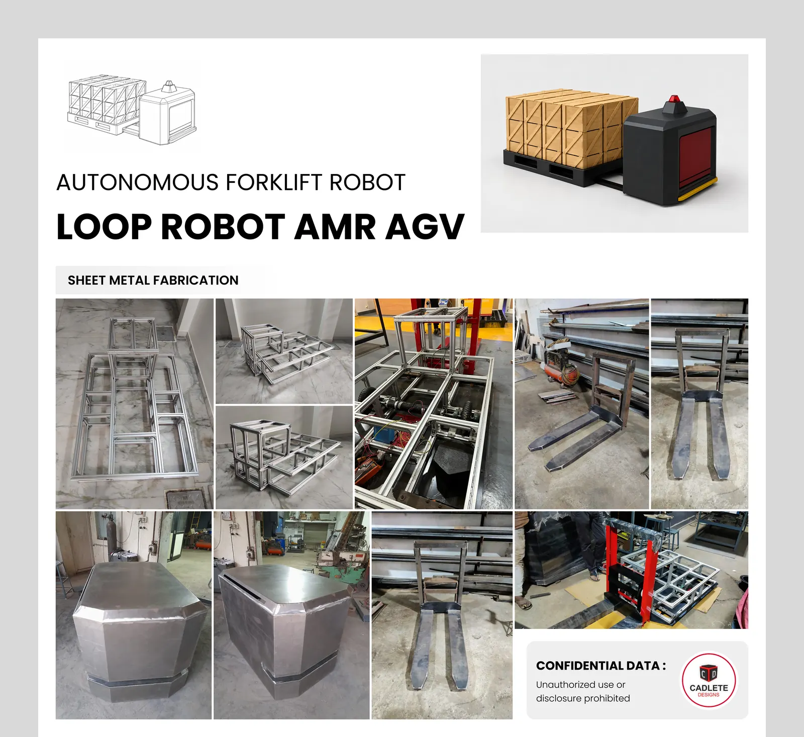 Loop AMR: Autonomous Forklift Robot for Warehouse Automation