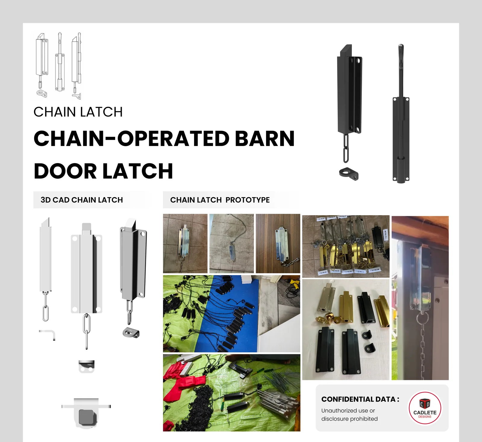 Chain-Operated Latch for Tall Barn Doors: Operate a 20 ft Door Lock from the Ground