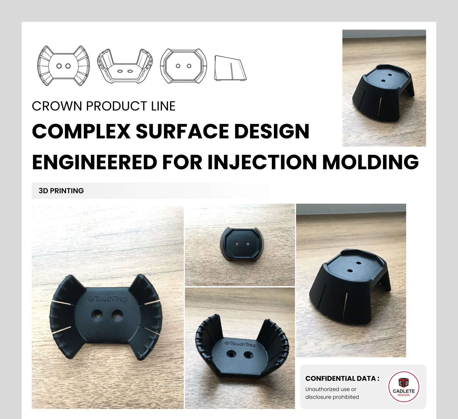 Crown Product Line: Complex Surface Design Engineered for Injection Molding