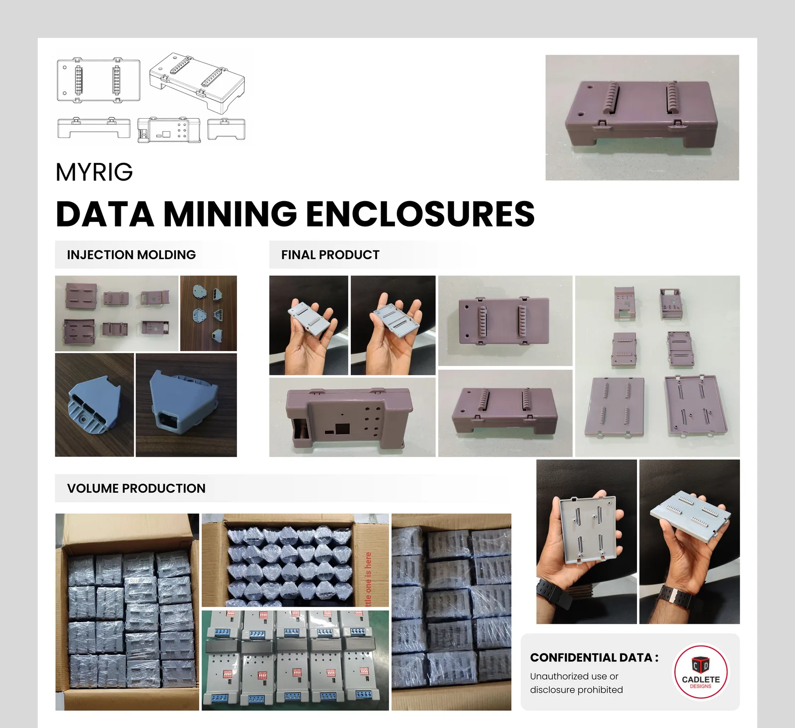 Custom Enclosures for Data Mining Equipment: 10,000 Units per Design