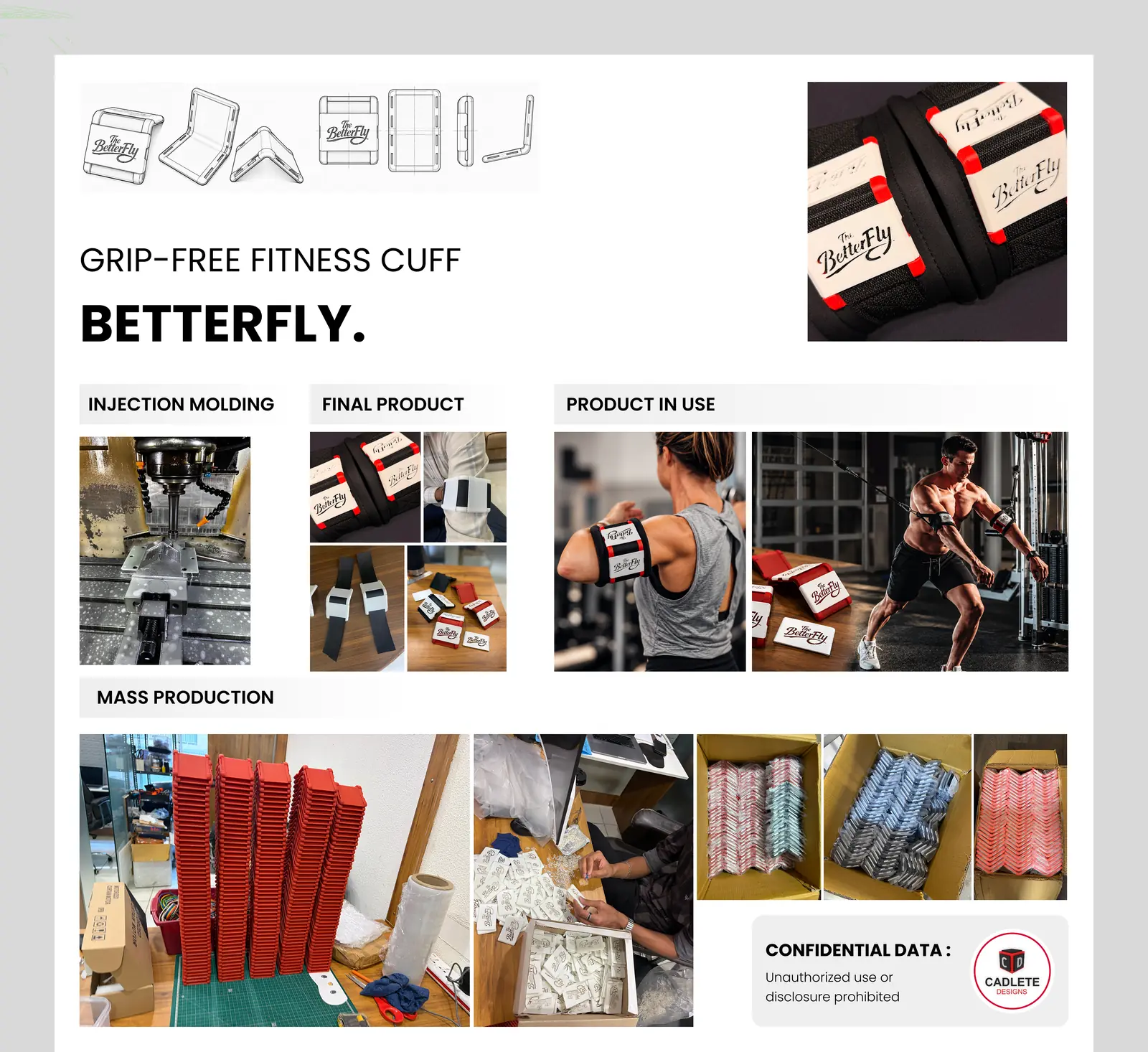 Grip-Free Fitness Cuff: From Concept to Injection-Molded Production