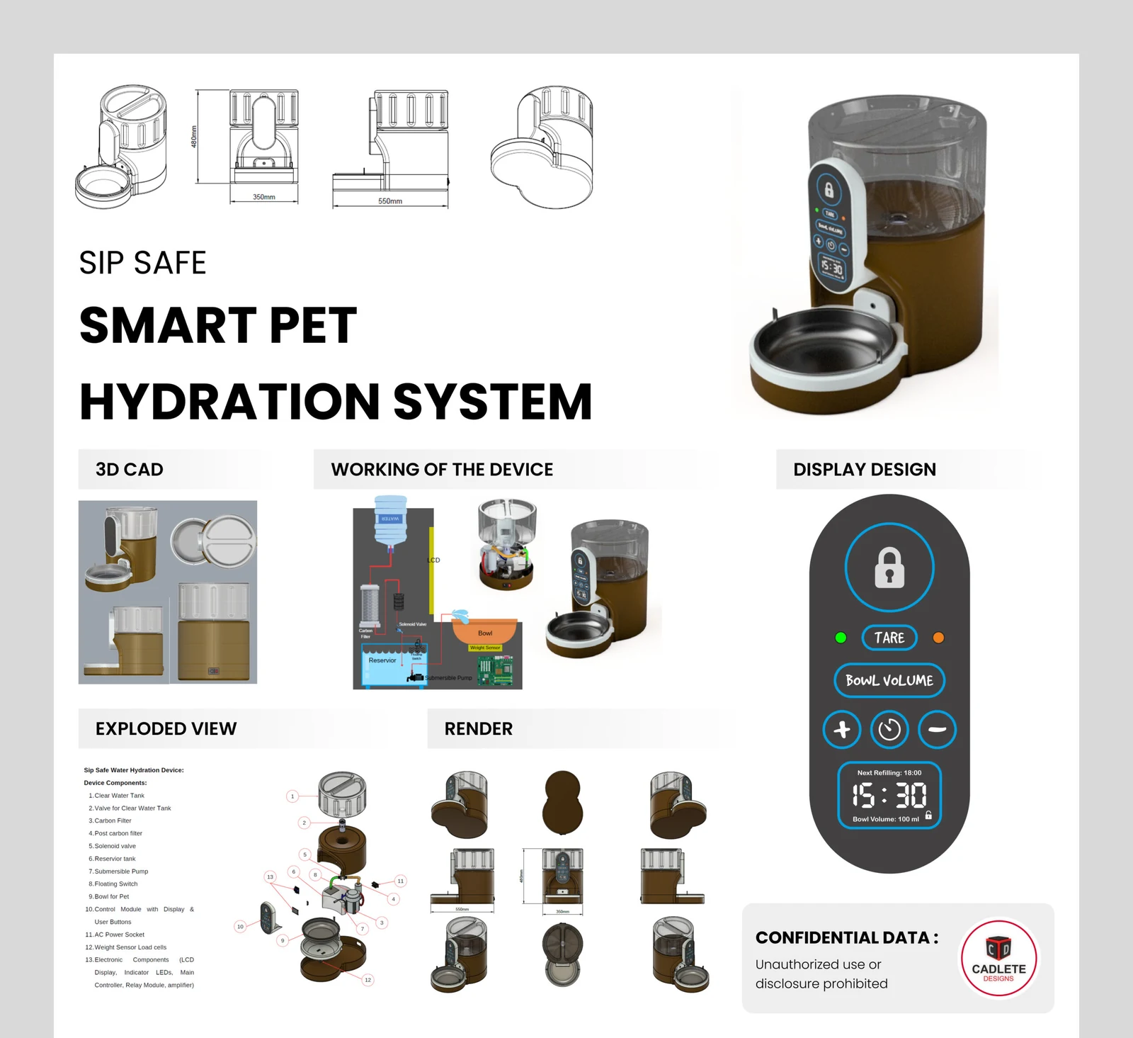 Sip Safe smart pet water dispenser with RO filtration and UV purification