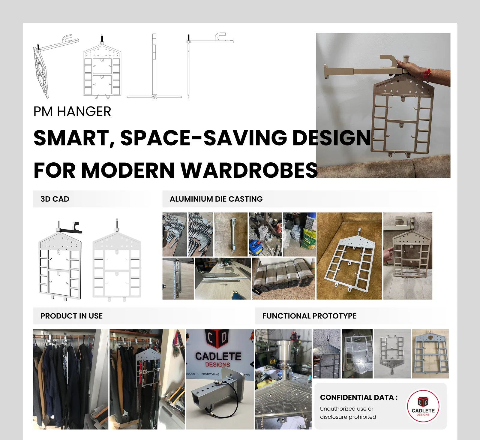 Telescopic Aluminum Ornament Hanger: From Functional Prototype to Die-Cast Production