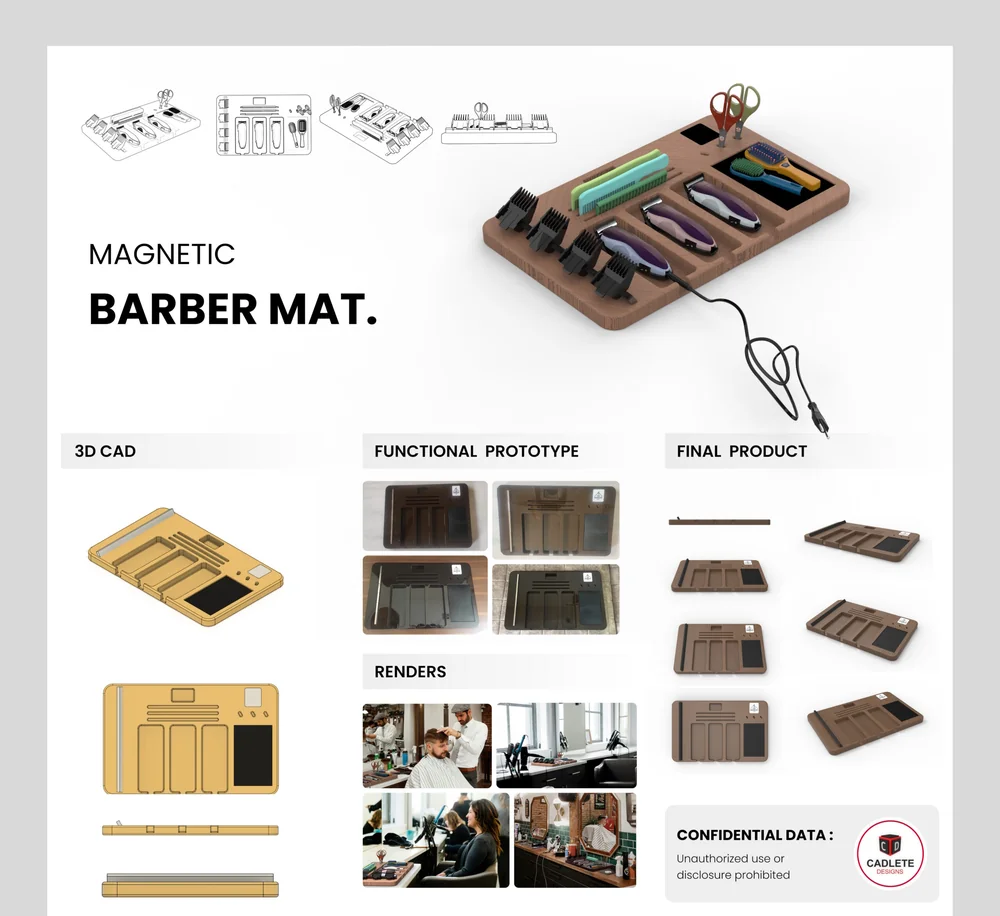 Magnetische Barbier-Matte