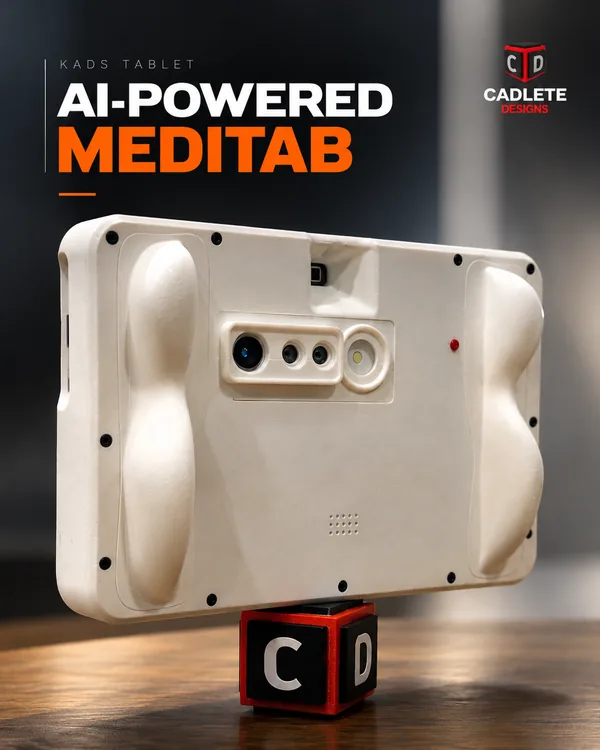 AI Medical Tablet Prototype with Thermal and IR Imaging for Remote Patient Monitoring: Product Showcase