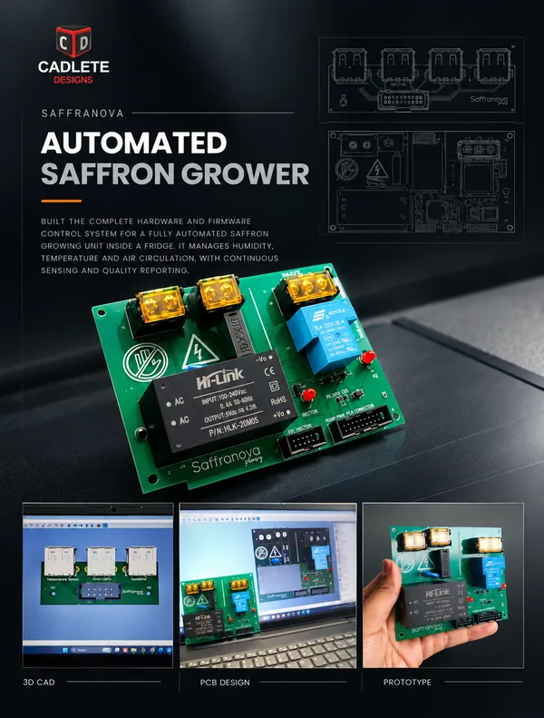 Saffranova: Automated Indoor Saffron Growing Control System: Project Overview