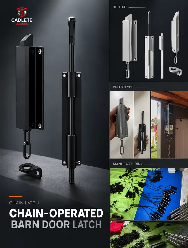 Chain-Operated Latch for Tall Barn Doors: Operate a 20 ft Door Lock from the Ground: Project Overview