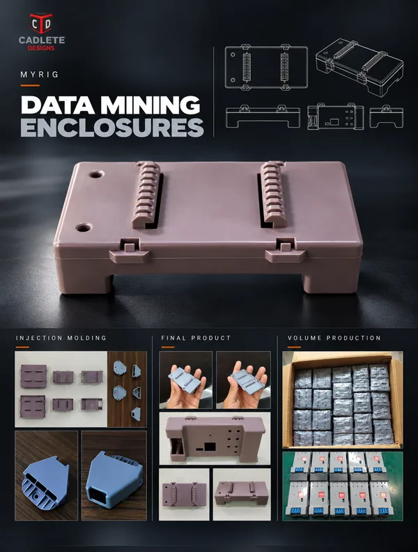 Custom Enclosures for Data Mining Equipment: 10,000 Units per Design: Project Overview