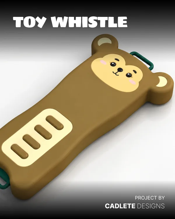 Electronic Toy Whistle: From Ideation Sketches to Molding-Ready Design: Product Showcase
