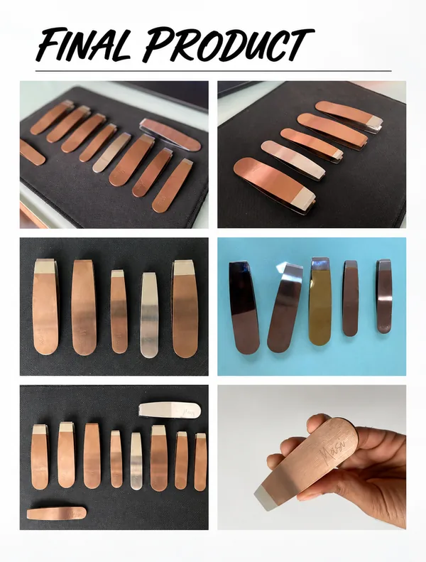 Precision Eyebrow Tweezers: Low-Cost Sheet Metal Design with PVD Finish: Final Product