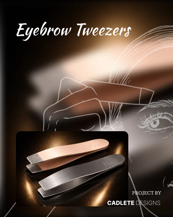 Precision Eyebrow Tweezers: Low-Cost Sheet Metal Design with PVD Finish: Product Showcase