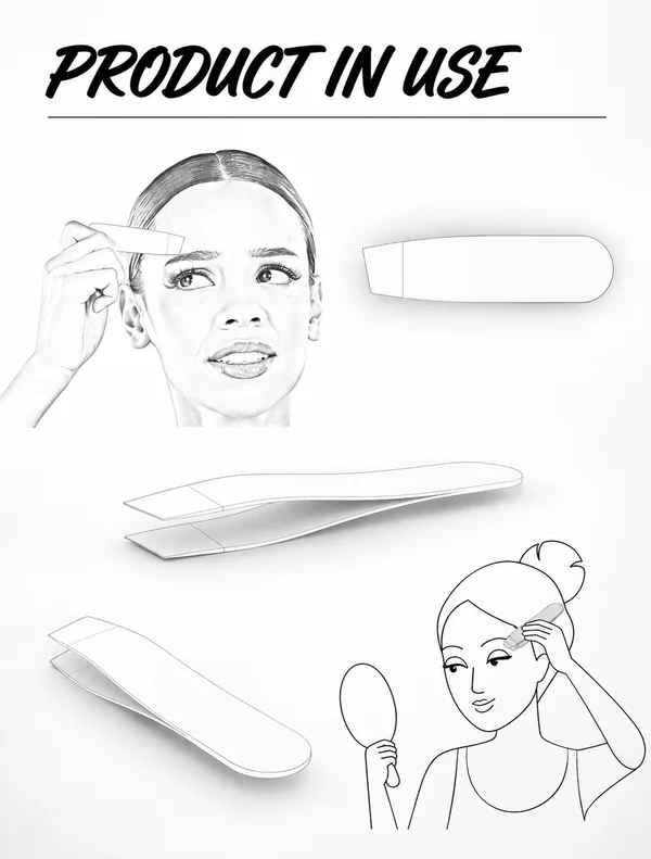 Precision Eyebrow Tweezers: Low-Cost Sheet Metal Design with PVD Finish: Product in Use