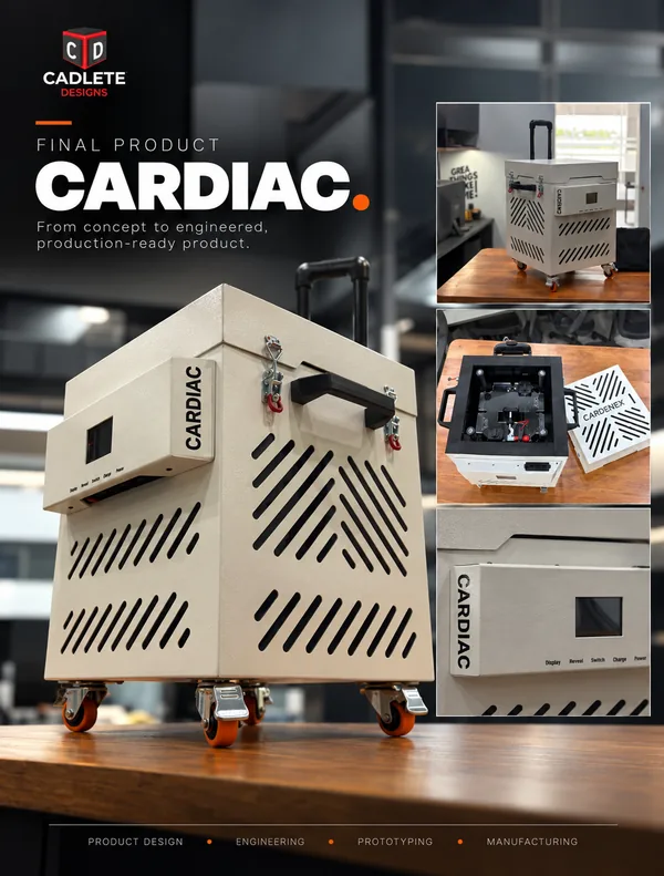 Smart Heart and Lung Transport System: Commercial Organ Boxes with App-Based Temperature Monitoring: Final Product: Heart Box