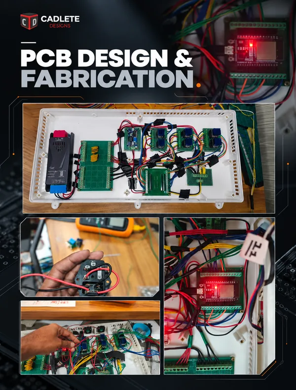 Kinetic Ring Art Installation: Six-Motor Control System Built in India, Sold in the USA: PCB Design & Fabrication