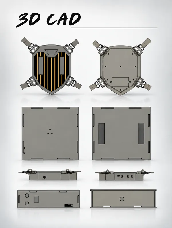 LARP Electronic Sword and Armour: ESP32 POC to Production-Ready PCB: 3D CAD