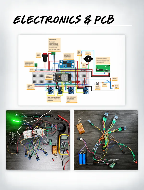 LARP Electronic Sword and Armour: ESP32 POC to Production-Ready PCB: Electronics & PCB