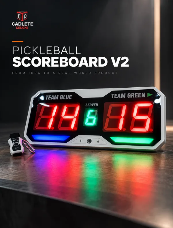 Pickleball Scoreboard V2: Smart MVP with App Integration, Ready for Crowdfunding: Product Showcase