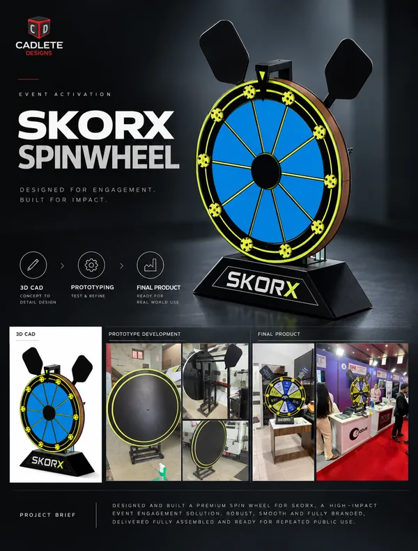 SkorX Premium Spin Wheel: Event-Ready Brand Activation for Pickleball Events: Project Overview