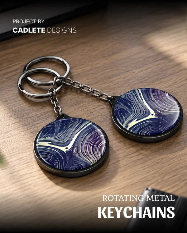 Custom Rotating Metal Keychains: Zinc Die Cast with Premium Finishes: Product Showcase