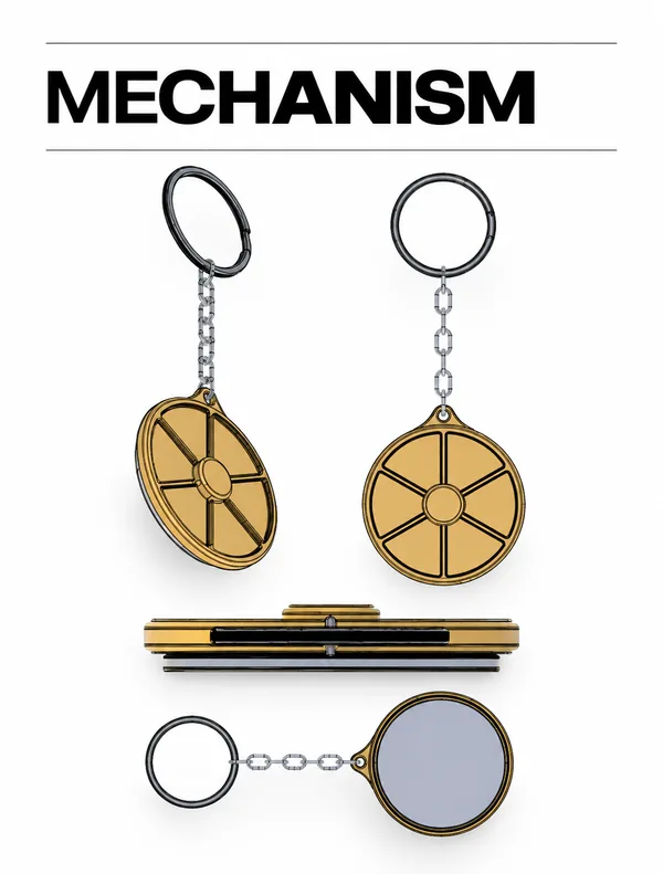 Custom Rotating Metal Keychains: Zinc Die Cast with Premium Finishes: Mechanism