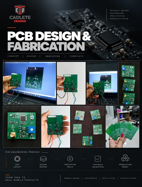 Long-Range RF Controller for PDLC Smart Film: 100 to 200 m Range on Microamp Power: PCB Design & Fabrication