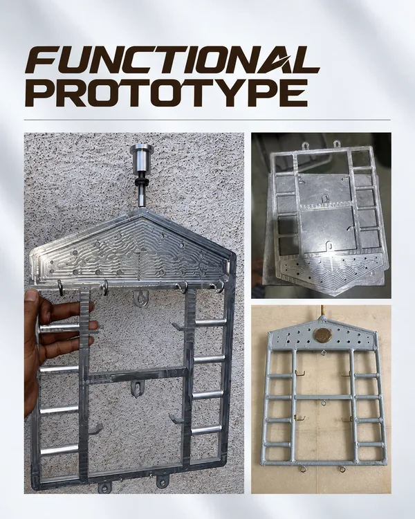 Telescopic Aluminum Ornament Hanger: From Functional Prototype to Die-Cast Production: Functional Prototype