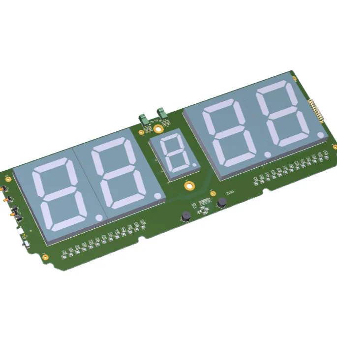 LED display driver PCB render for the pickleball scoreboard