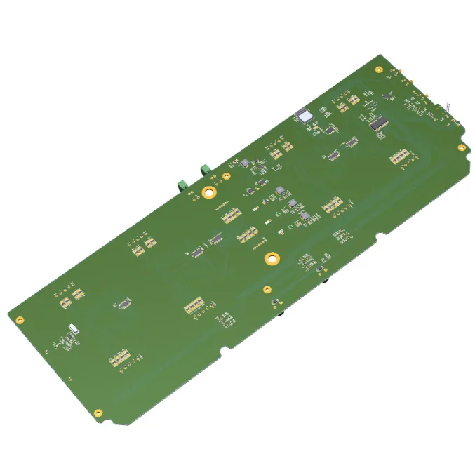 Main scoreboard PCB render for the pickleball scoring system